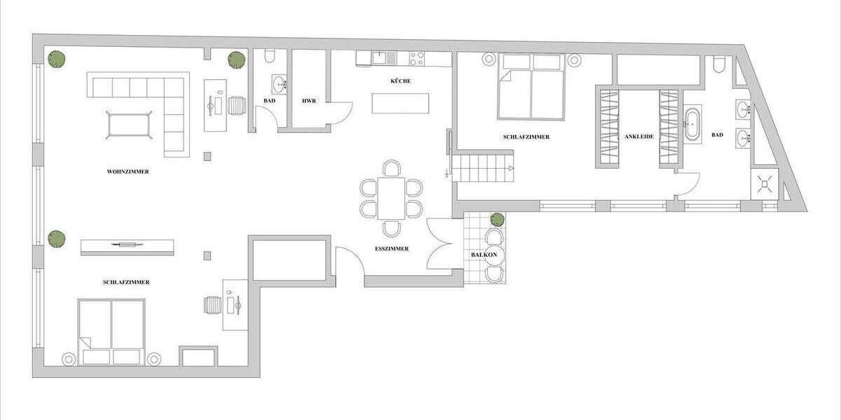 Right by the Königsallee - furnished apartment, all-inclusive rent including all costs 4 zimmer