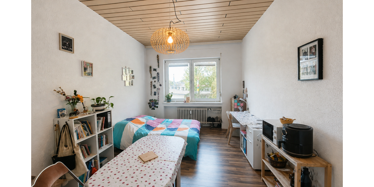 Etagenwohnung Krefeld Dießem - 1 Zimmer, 25 m&sup2;, 290&euro; | Angebot:26448262