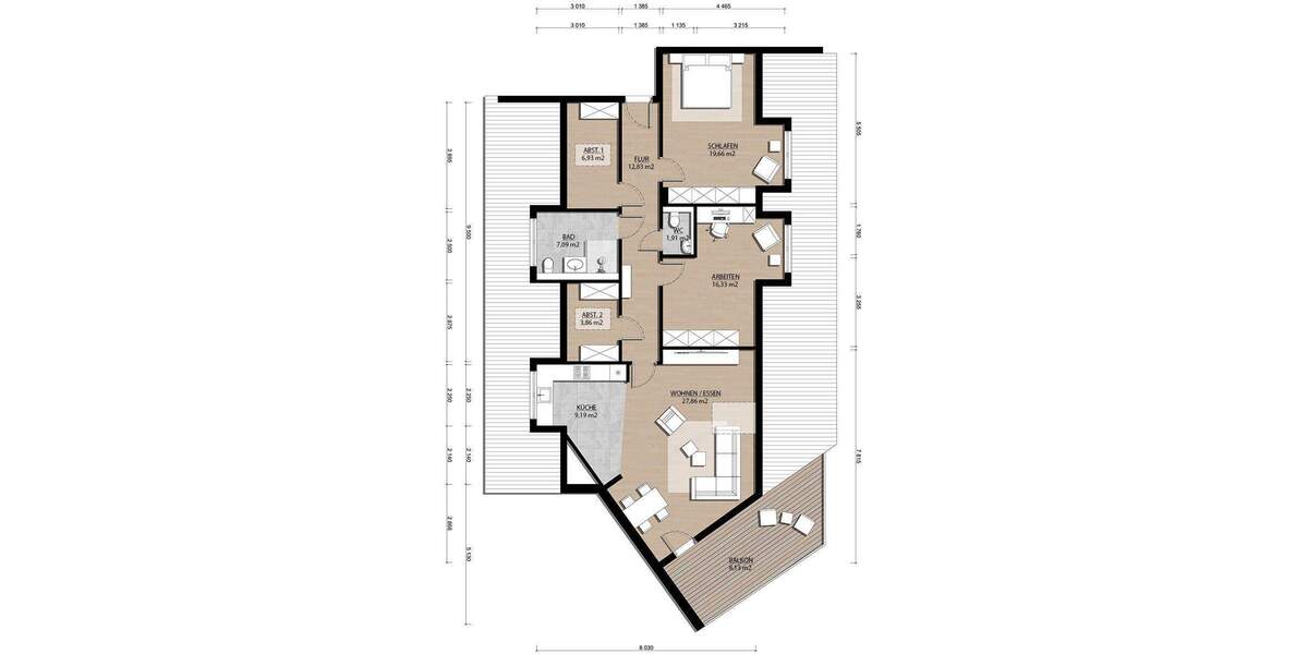Etagenwohnung Willich - 3 Zimmer, 112 m&sup2;, 519.000&euro; | Angebot:25729147