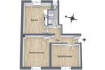 Etagenwohnung Krefeld Stadtmitte - 2 Zimmer, 52 m&sup2;, 520&euro; | Angebot:26858718