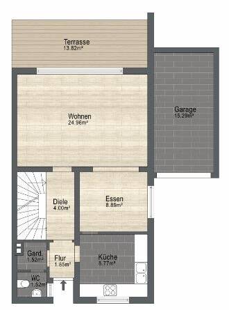 Doppelhaushälfte Leverkusen Lützenkirchen - 4 Zimmer, 94 m&sup2;, 339.000&euro; | Angebot:25996361