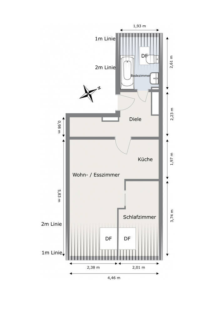 Schnuckelige Dachgeschoßwohnung zwischen Cronenberg Zentrum und Hahnerberg