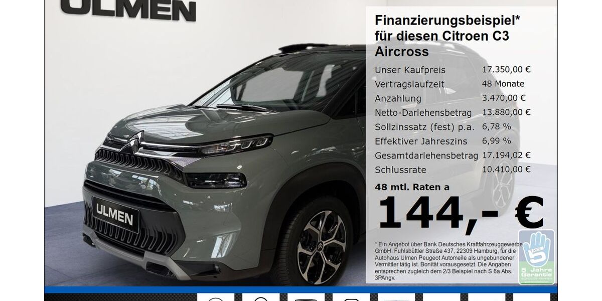 Citroen C3 Aircross 49.177 km 17.350 &euro; Düsseldorf 40233