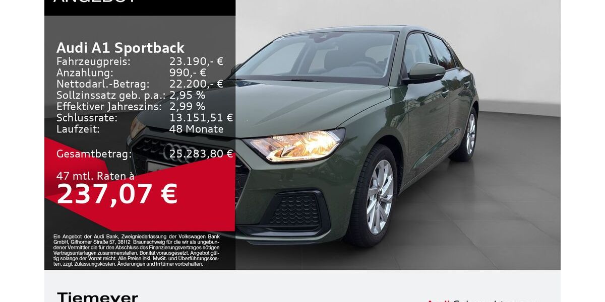 Audi A1 13.804 km 23.190 &euro; Remscheid 42897