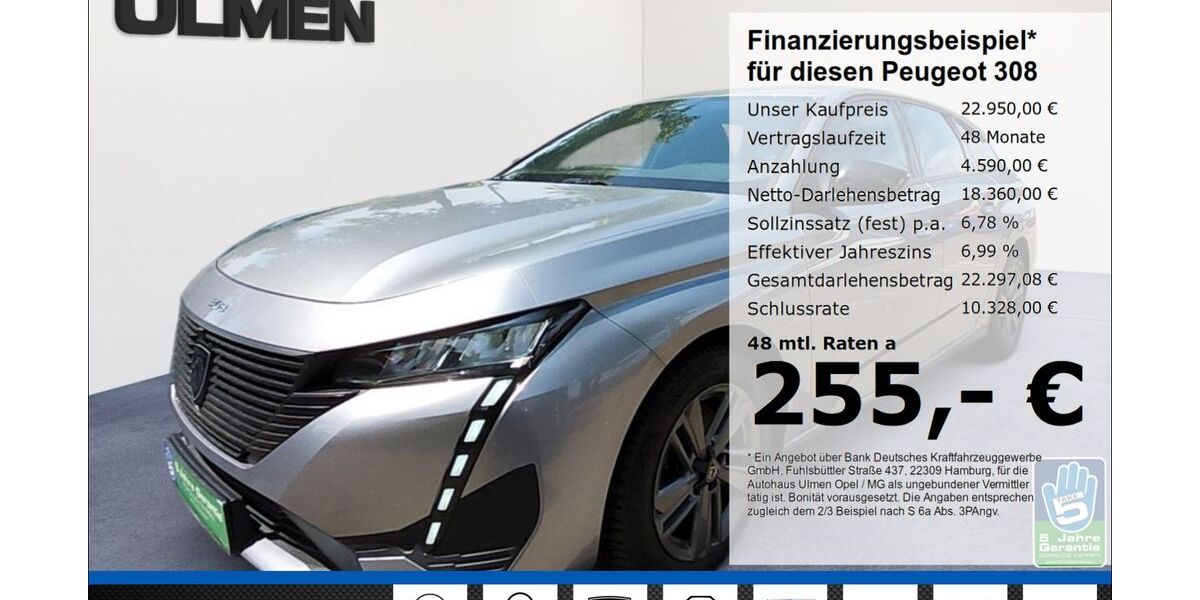 Peugeot 308 25.375 km 21.666 &euro; Düsseldorf 40231
