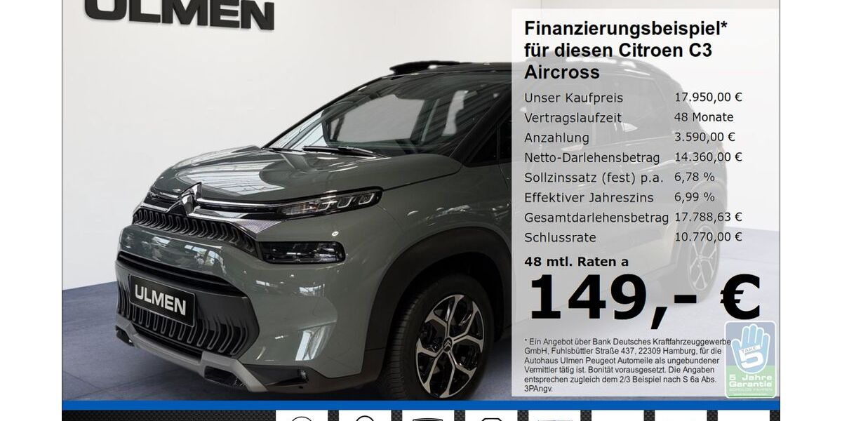 Citroen C3 Aircross 49.177 km 17.950 &euro; Düsseldorf 40233