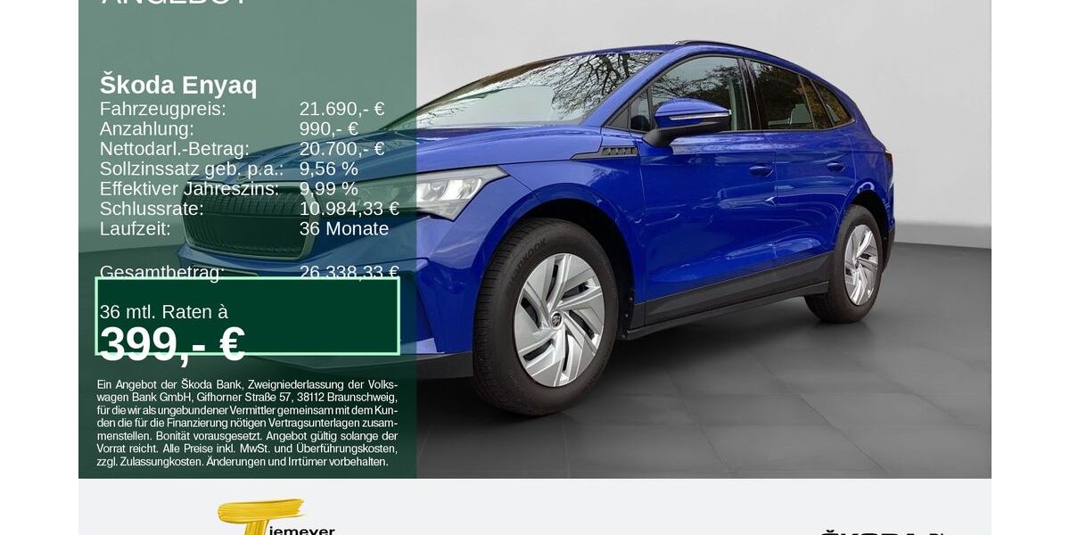 Skoda Enyaq 37.699 km 20.690 &euro; Remscheid 42857
