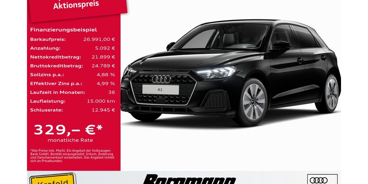 Audi A1 1.011 km 26.991 &euro; Krefeld 47803