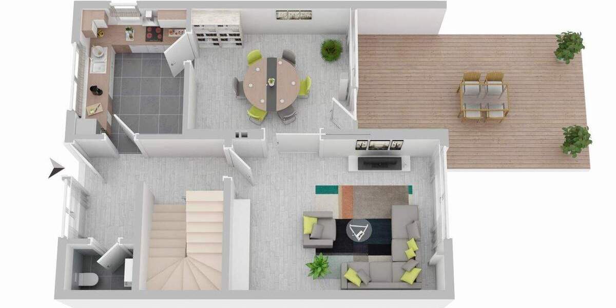 Reihenendhaus Krefeld Bockum - 5 Zimmer, 146 m&sup2;, 420.000&euro; | Angebot:25373702