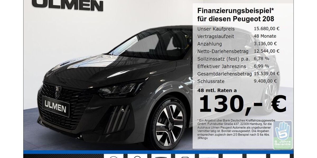 Peugeot 208 29.347 km 15.680 &euro; Düsseldorf 40233