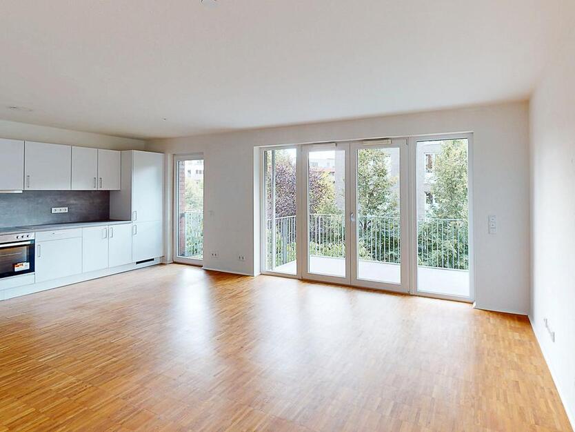 Moderne 2-Zimmer-Wohnung mit Balkon und 2 Bädern zimmer