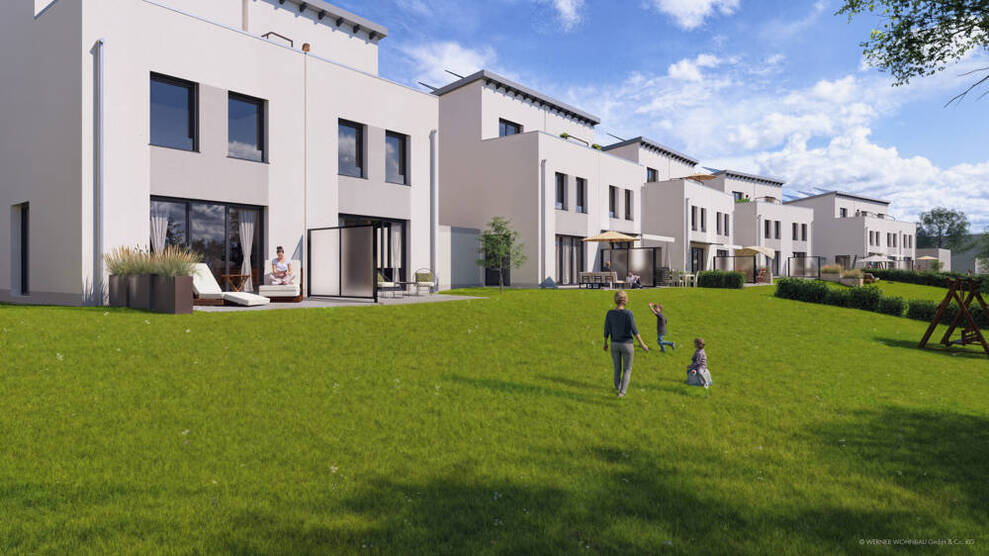 Klimafreundliches Neubauprojekt in Essen-Burgaltendorf mit großzügigen Gärten und Dachterrassen