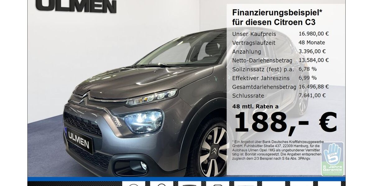 Citroen C3 48.305 km 16.960 &euro; Düsseldorf 40231