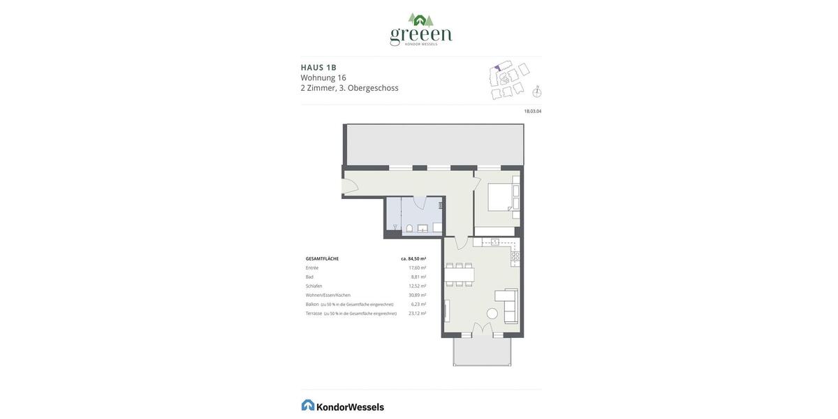 Exklusives Neubau-Penthouse mit 2 Zimmern, Dachterrasse & Balkon jetzt Besichtigung sichern! 2 zimmer