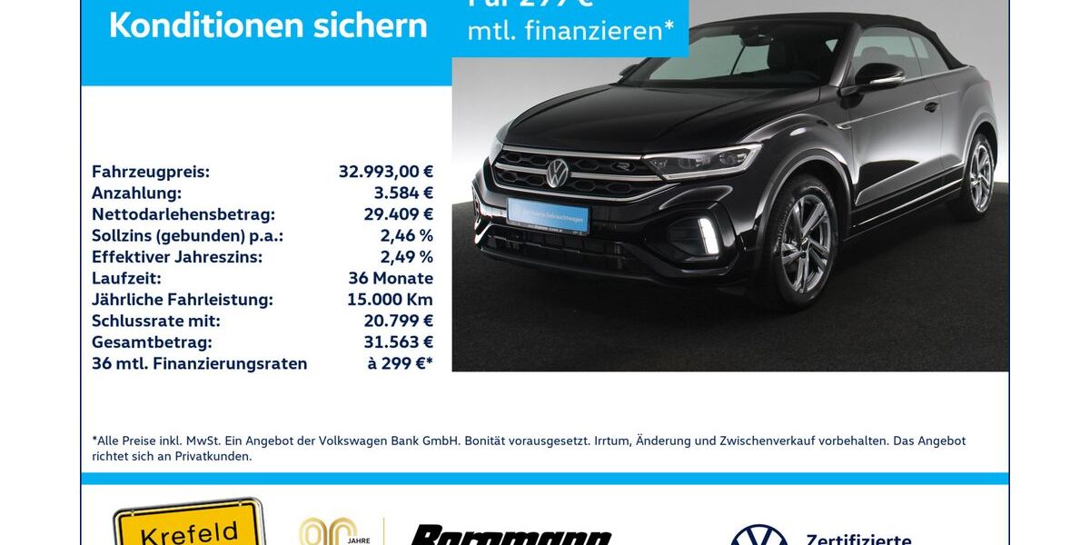 VW T-Roc 20.665 km 32.993 &euro; Krefeld 47803