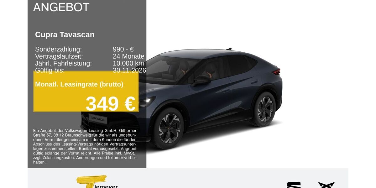 Cupra Tavascan 18.245 km 39.110 &euro; Duisburg 47059