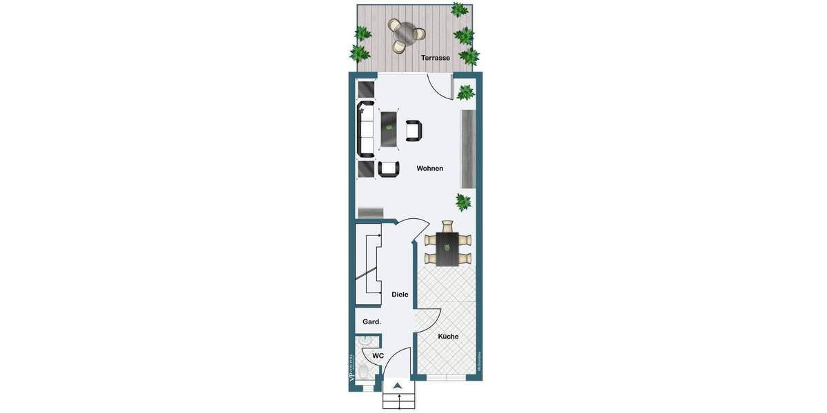 Reihenmittelhaus Düsseldorf Wittlaer - 4 Zimmer, 125 m&sup2;, 2.500&euro; | Angebot:25360670