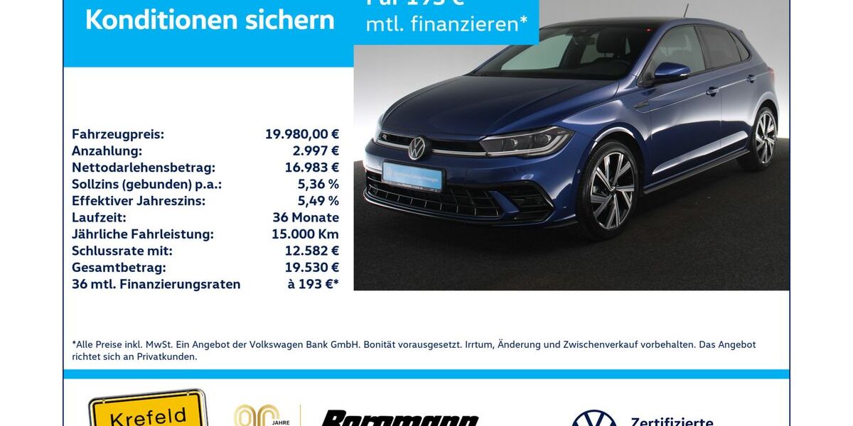 VW Polo 77.000 km 19.980 &euro; Krefeld 47803