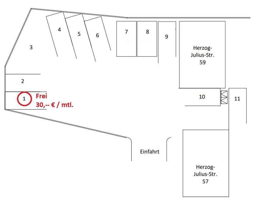 Garage zu vermieten in Bad Harzburg 30 €