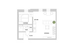 Etagenwohnung Düsseldorf Oberbilk - 1 Zimmer, 38 m&sup2;, 995&euro; | Angebot:26917346