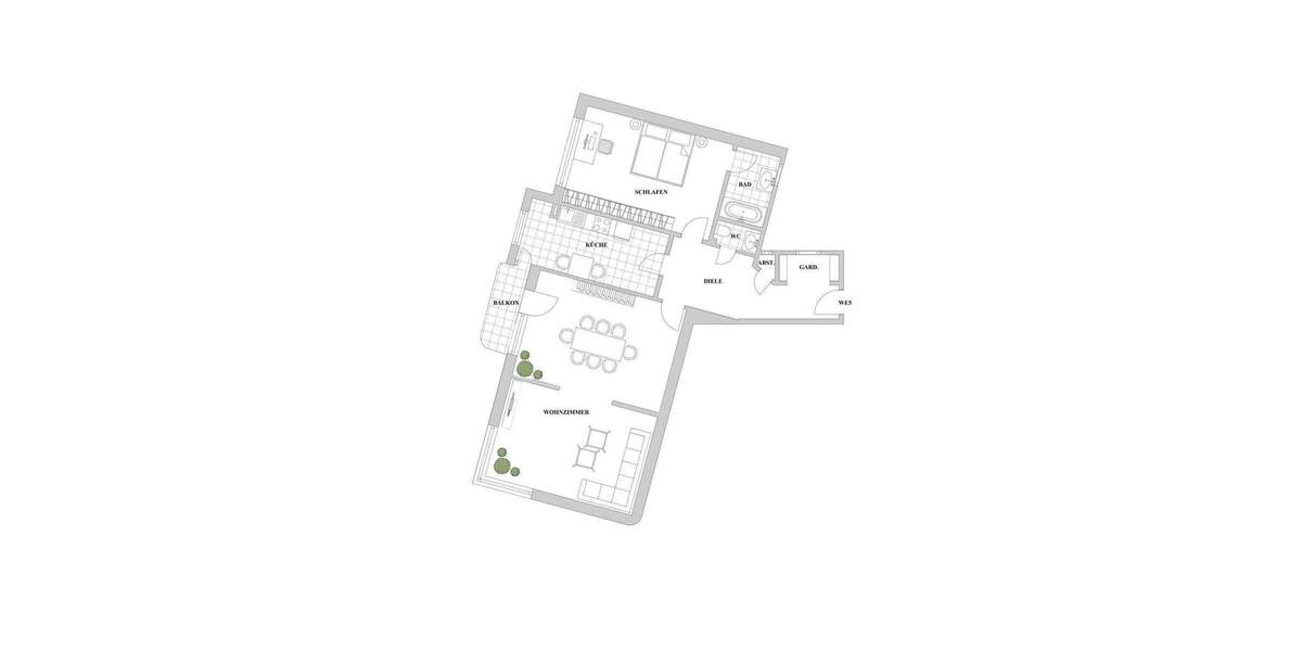 Etagenwohnung Düsseldorf Düsseltal - 3 Zimmer, 98 m&sup2;, 530.000&euro; | Angebot:25278831
