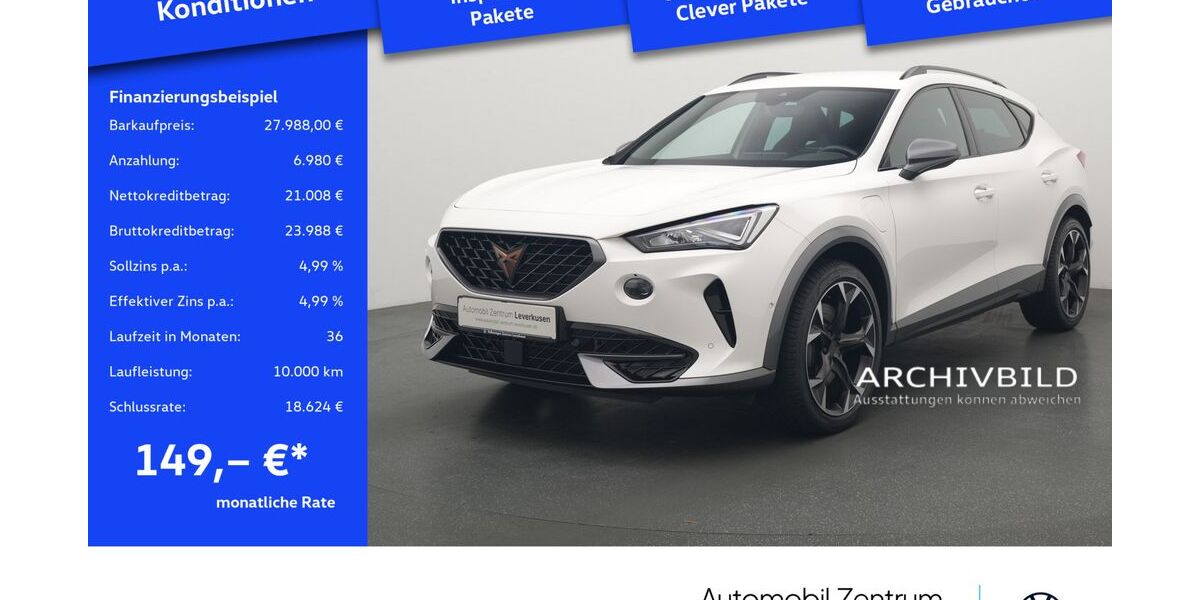 Cupra Formentor 39.950 km 27.988 &euro; Leverkusen 51379