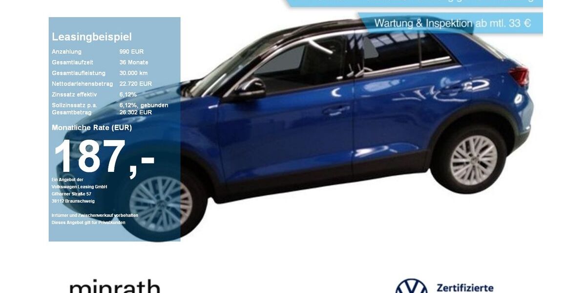 VW T-Roc 4.765 km 22.470 &euro; Moers 47441