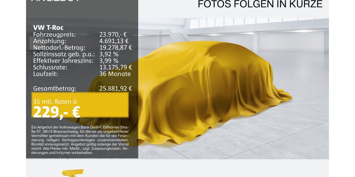 VW T-Roc 110.220 km 23.970 &euro; Oberhausen 46047