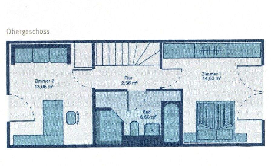 Reihenmittelhaus Düsseldorf Eller - 3 Zimmer, 81 m&sup2;, 439.000&euro; | Angebot:25472529