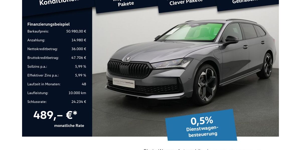 Skoda Superb 1.001 km 49.980 &euro; Leverkusen 51379