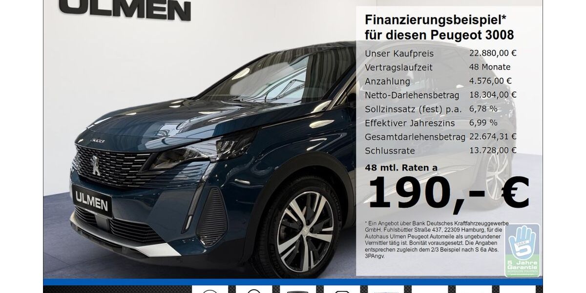 Peugeot 3008 22.521 km 22.880 &euro; Düsseldorf 40233