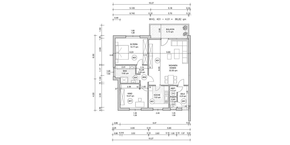 Etagenwohnung Mönchengladbach Süd - 3 Zimmer, 87 m&sup2;, 249.000&euro; | Angebot:26931456