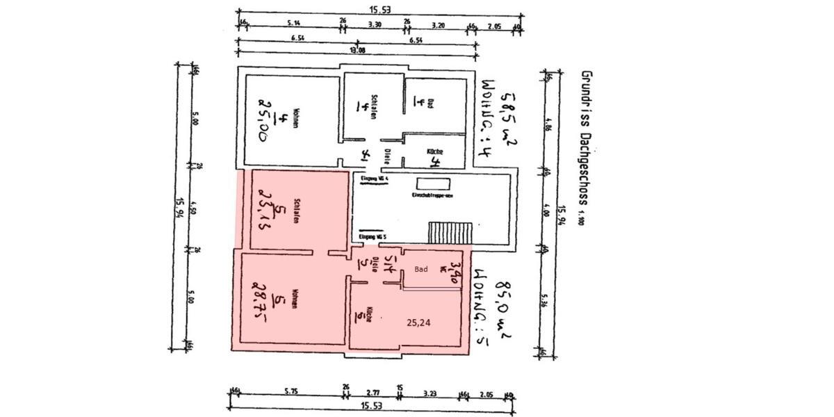 Wunderschöne, lichtdurchflutete 2,5‑Zi.‑Wohnung in Solingen Wald 2.5 zimmer