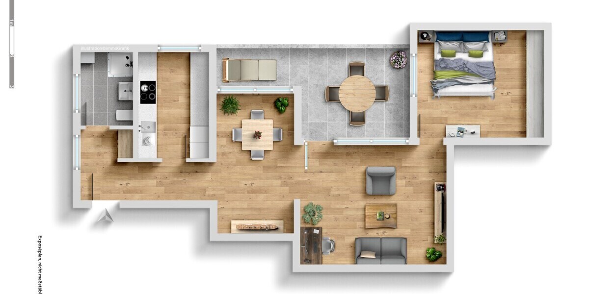 Helle 2-Zimmerwohnung am Goldberg 2 zimmer