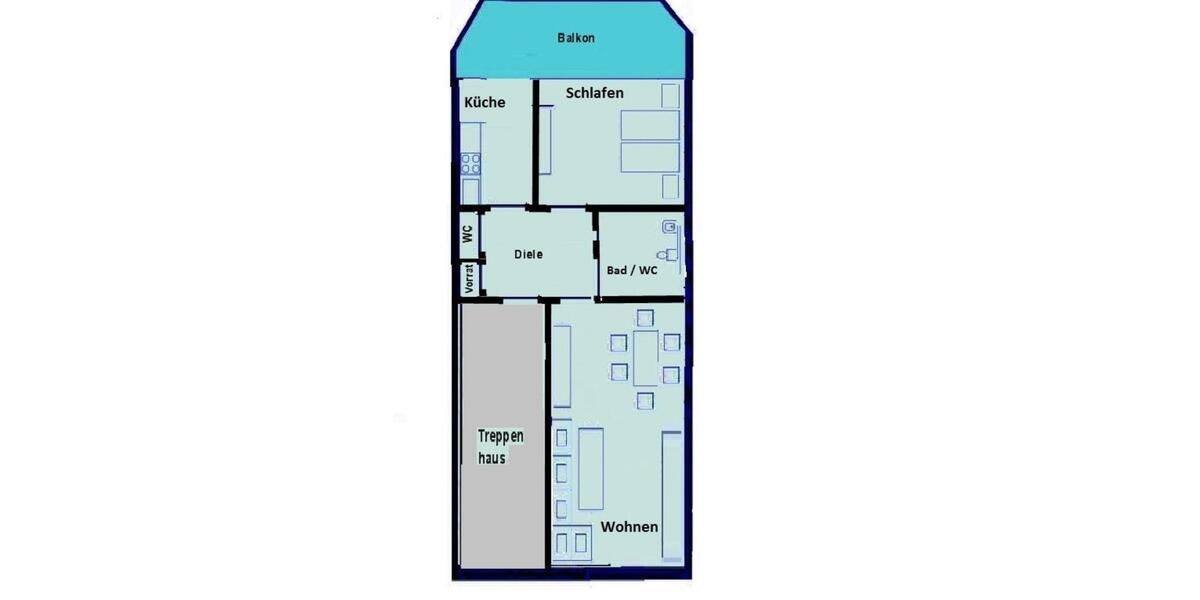 Erdgeschoßwohnung Mönchengladbach Süd - 2 Zimmer, 93 m&sup2;, 840&euro; | Angebot:25633259
