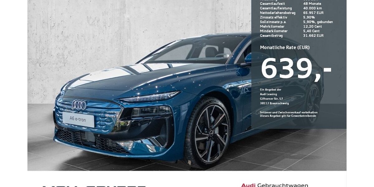 Audi A6 e-tron 10.000 km 78.990 &euro; Düsseldorf 40549