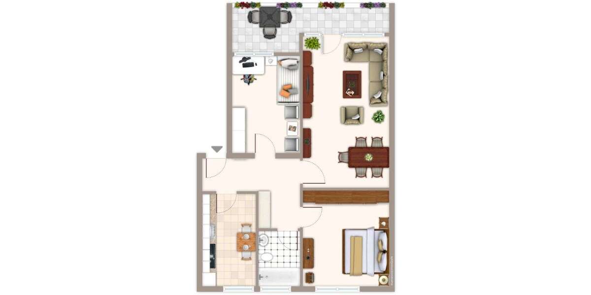 Wohnung zum Mieten in Mönchengladbach 484,56 € 76.16 m² 3 zimmer