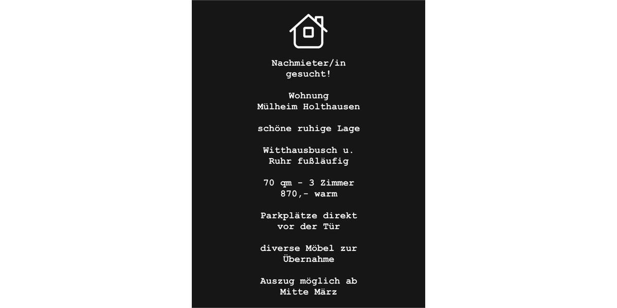 Mietwohnung 3 zimmer