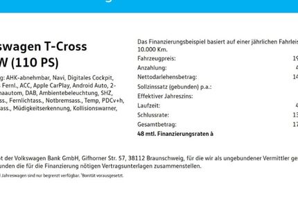 VW T-Cross 28.375 km 18.790 &euro; Wuppertal 42109