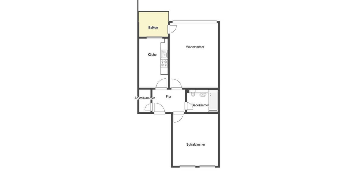Etagenwohnung Haan - 2 Zimmer, 54 m&sup2;, 149.000&euro; | Angebot:26869114