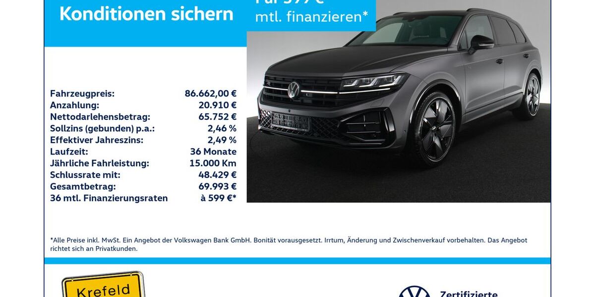 VW Touareg 17.445 km 85.993 &euro; Krefeld 47803