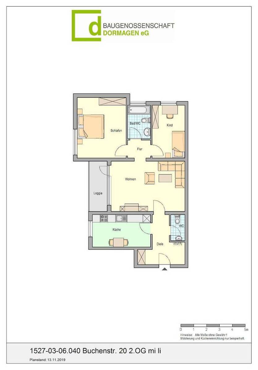 3-Zimmer-Wohnung in Dormagen-Horrem mit Balkon