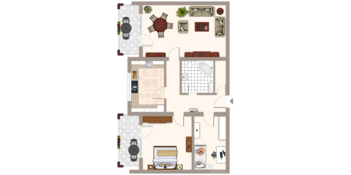 Etagenwohnung Mönchengladbach Süd - 3 Zimmer, 83 m&sup2;, 749&euro; | Angebot:24755239