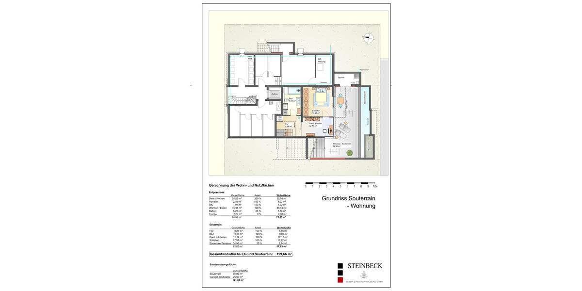 Erdgeschoßwohnung Kempen - 3 Zimmer, 129 m&sup2;, 628.500&euro; | Angebot:25917754