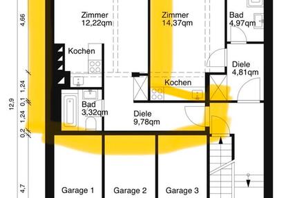 Wohnung Düsseldorf Pempelfort - 1 Zimmer, 30 m&sup2;, 550&euro; | Angebot:26447960