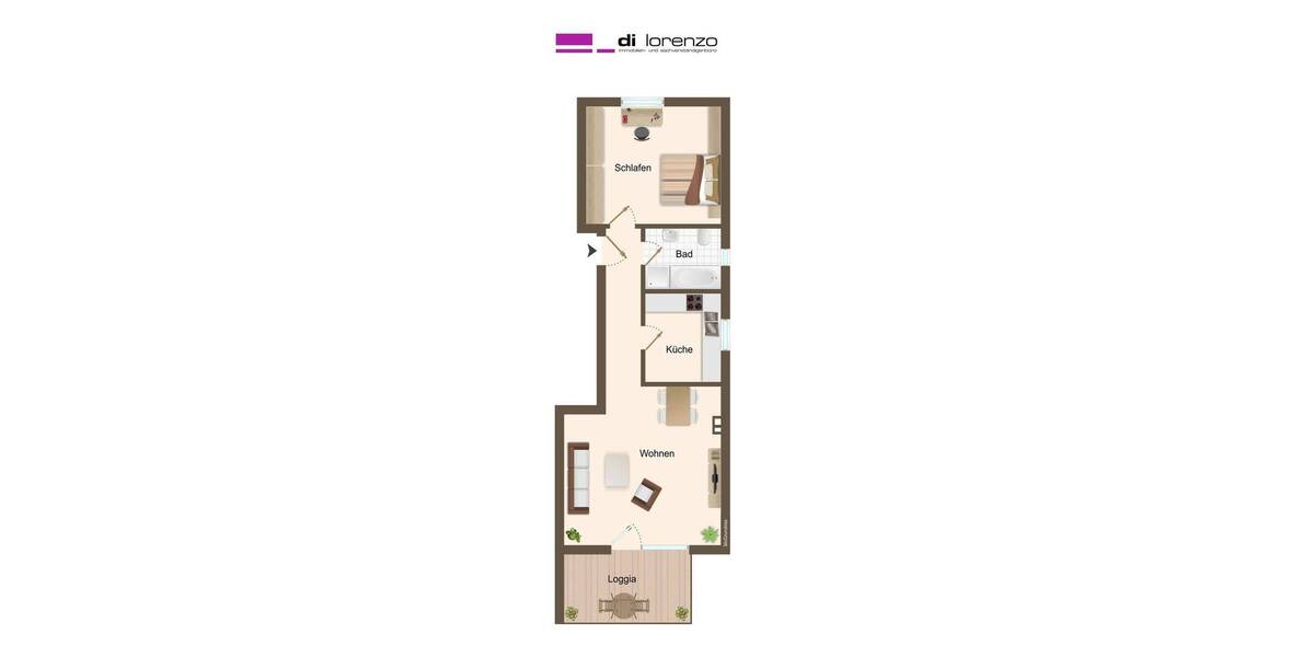 Etagenwohnung Mönchengladbach Rheydt-West - 2 Zimmer, 55 m&sup2;, 149.000&euro; | Angebot:25997648
