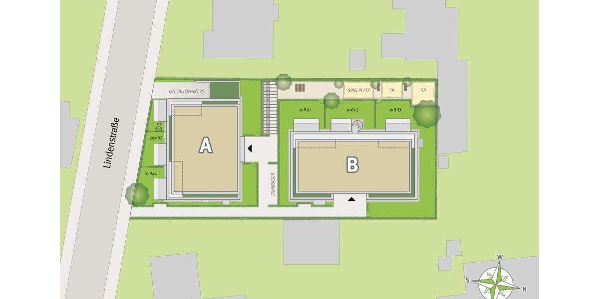 Schöne 3-Zimmer Neubauwohnung im 2. OG in City-Lage von Monheim 3 zimmer
