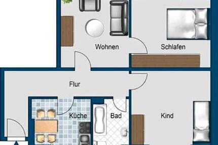 Wohnung Düsseldorf Derendorf - 3 Zimmer, 65 m&sup2;, 1.100&euro; | Angebot:26021475