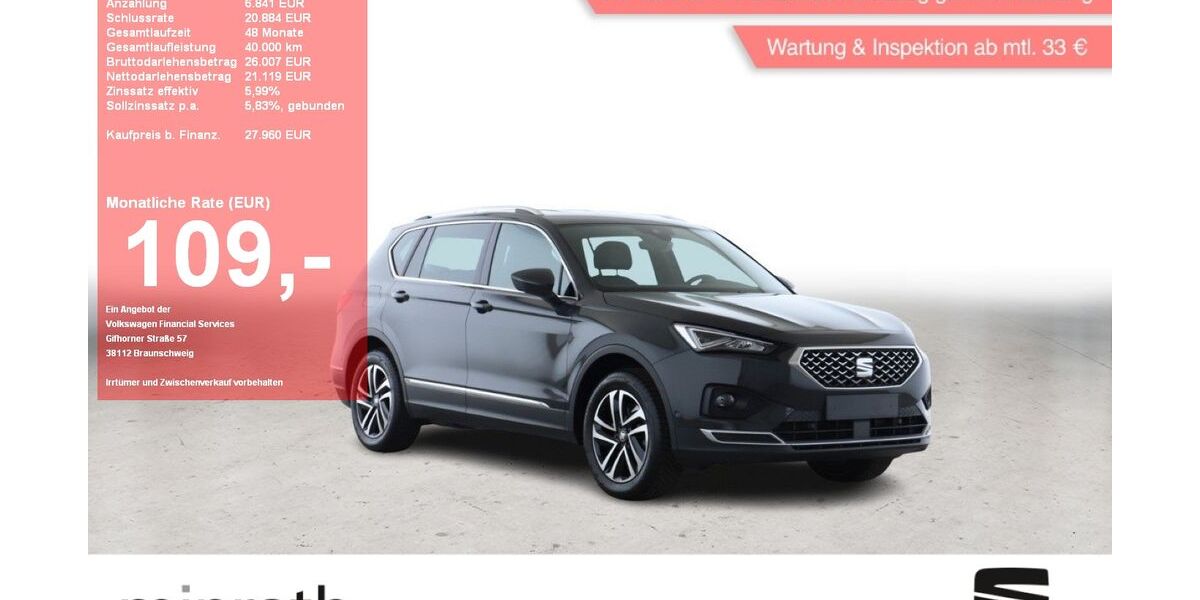 Seat Tarraco 56.880 km 27.460 &euro; Moers-Hülsdonk 47441