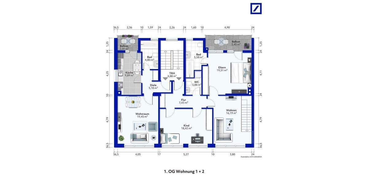 Mehrfamilienhaus, Wohnhaus Düsseldorf Kaiserswerth - 1 Zimmer, 453 m&sup2;, 2.200.000&euro; | Angebot:25779525